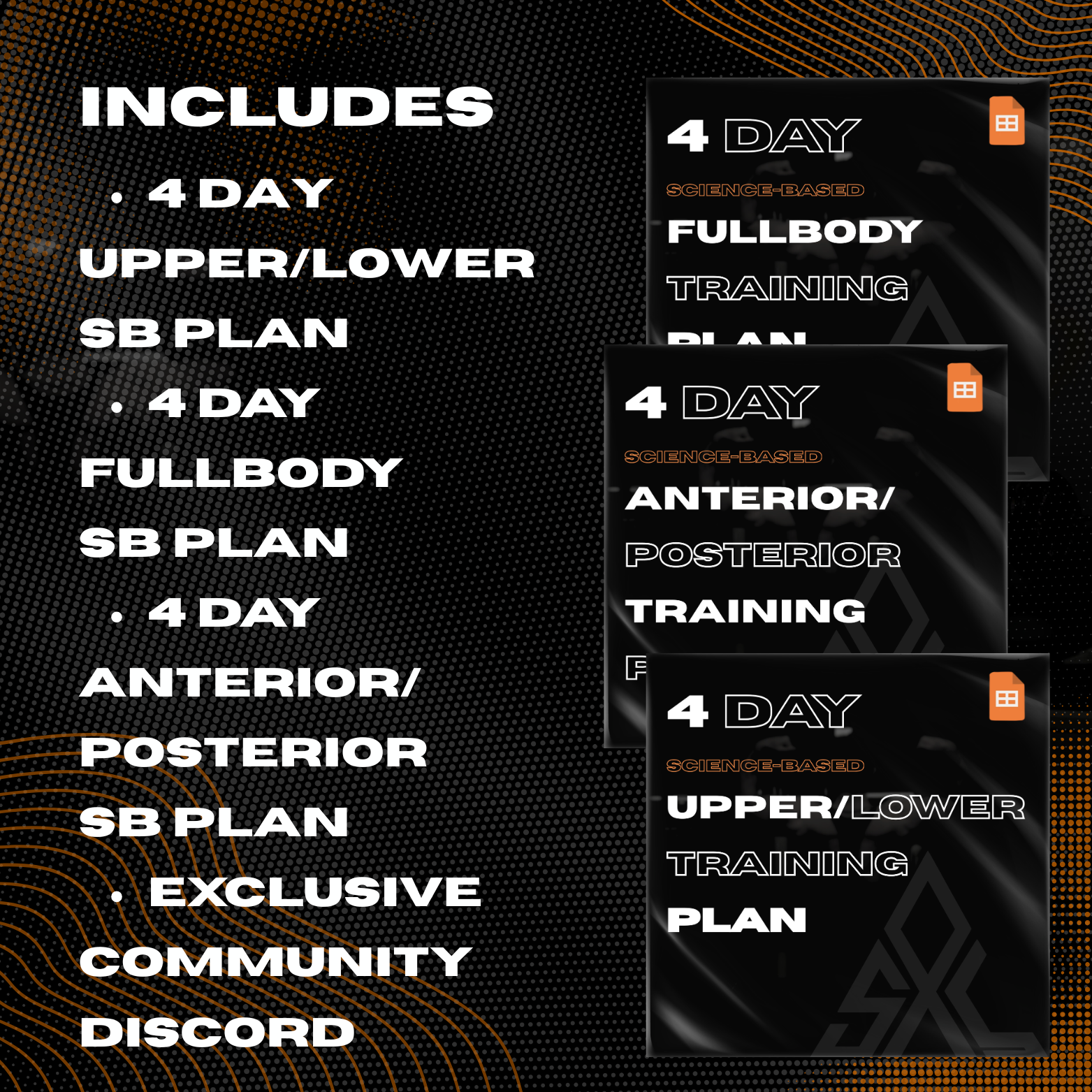 4 Day SXL Plans Bundle